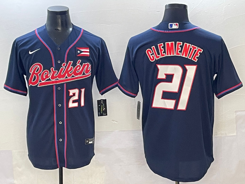 Men Houston Astros #21 Clemente blue MLB Nike 2025 jersey style 33->more jerseys->MLB Jersey